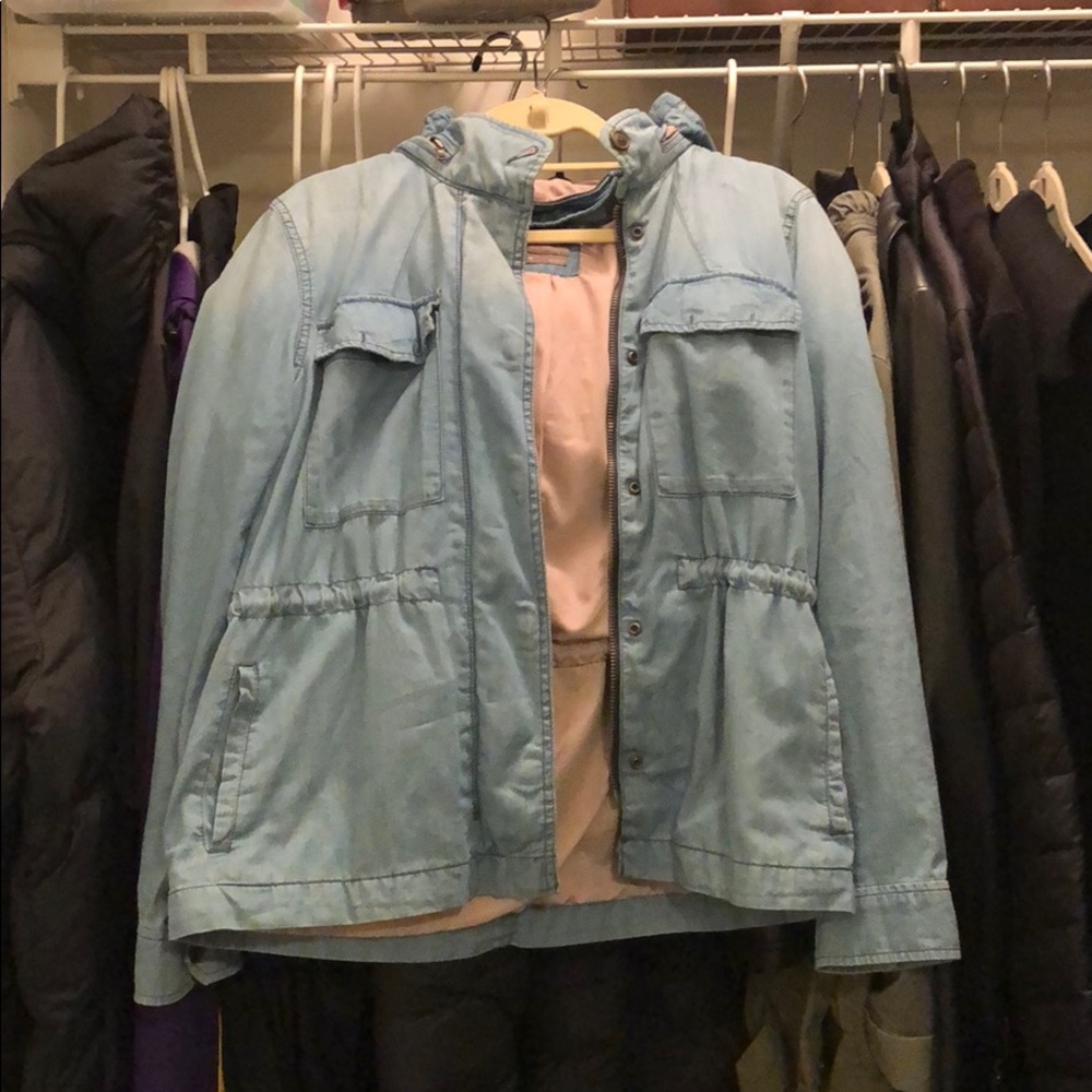Gap Anorak Super Soft, light blue denim